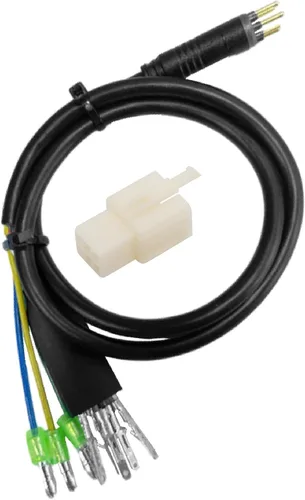 Vista 8 de Conector de cable Ebike 9 Pin 23.6 in Cable de motor macho Adaptador de motor eléctrico de bicicleta con sensor Hall Piezas de conversión Ebike