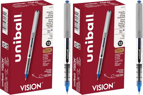 Vista 10 de Uni-Ball™ Vision - Bolígrafos de punta fina (0.7 mm), colores surtidos, paquete de 8