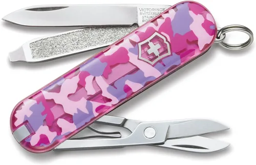 Vista 28 de Victorinox Classic SD Swiss Army – Navaja suiza de bolsillo, compacta, 7 funciones, navaja de bolsillo fabricada en Suiza con hoja pequeña Parque