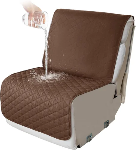 Vista 193 de HDCAXKJ Fundas impermeables 100% impermeables para sofá reclinable en forma de L, lavable, acolchada y suave para perros y mascotas, 1 funda de Negro