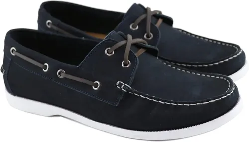 Vista 3 de MJNY - Zapato náutico para hombre casual cómodo de piel auténtica ligero clásico moderno sin cordones transpirable
