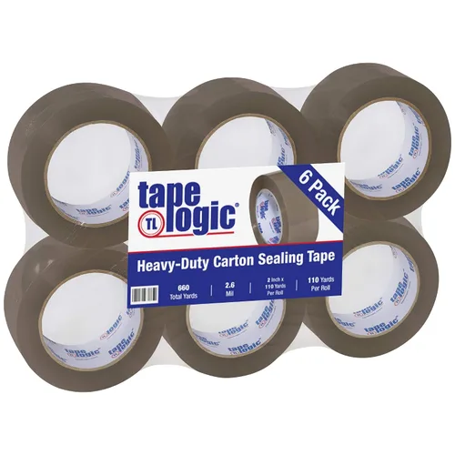 Vista 10 de Tape Logic Cinta de embalaje acrílica transparente de 2 pulgadas x 110 yardas, 2.6 mil de grosor, paquete de 6 rollos, para embalaje, envío
