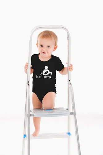 Vista 12 de AW Fashions Eat Local - Body para bebé, divertido y adorable mameluco para recién nacidos, traje unisex