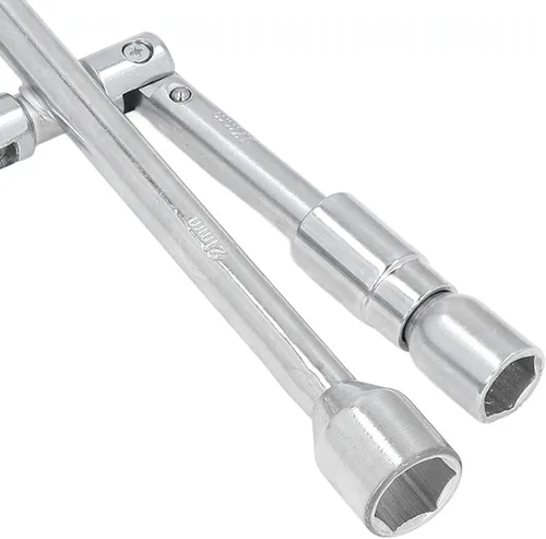 Vista 9 de Llave cruzada de 4 vías de 14 pulgadas, llave de tubo de acero de alto carbono, llave de vaso portátil plegable de 180°, varios tamaños