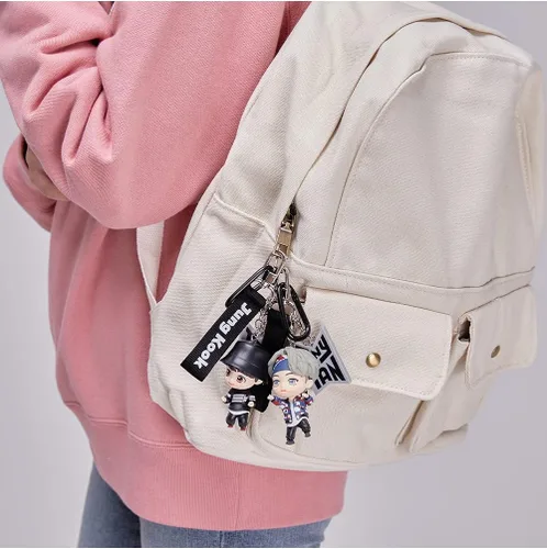 Vista 3 de BTS Tinytan Figuras Llavero Kpop Bolsa de Mercancía Accesorio Oficial Figuritas Auténticas