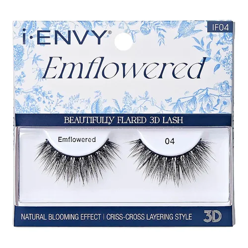 Vista 9 de iEnvy - Pestañas postizas 3D con efecto floreciente, naturales, acampanadas (01)
