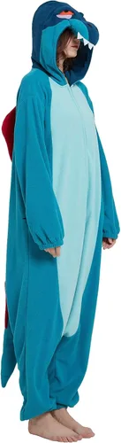 Vista 2 de DarkCom Unisex Adult Onesie Halloween Cosplay Animal Onesie Christmas Pajamas Halloween Costume One Piece Sleepwear