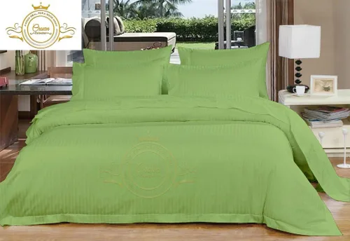 Vista 7 de Corona Collection Hotel beddings 600-thread-count Juego de sábana 100% algodón egipcio, 4 pieza Fit hasta 12" Deep Pocket todo Damask rayas elástica