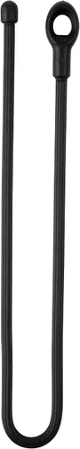 Vista 2 de Nite IZE Gear Tie Loopable, el original lazo de goma reutilizable con lazo integrado resistente, 12 pulgadas, negro, paquete de 2, fabricado