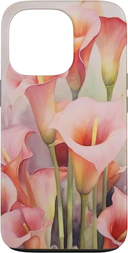 Vista 10 de Carcasa para iPhone 17 con diseño de flores de lirios de cala