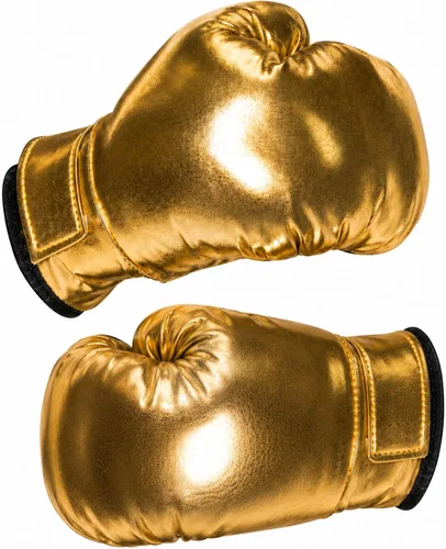 Vista 6 de UNDERWRAPS Guantes de boxeo para disfraz de Halloween, guantes de boxeo unisex Guantes de boxeo negros