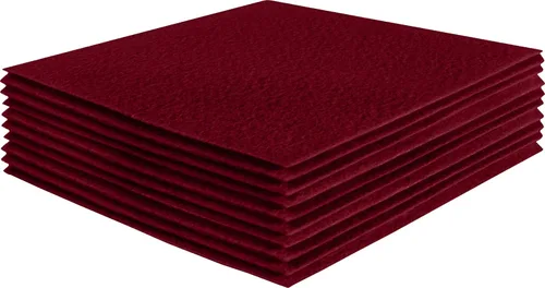 Vista 180 de FabricLA Hojas de fieltro acrílico para manualidades, cuadrados de fieltro precortados suaves de 4 x 4 pulgadas (3.9 in x 3.9 in), utiliza hojas