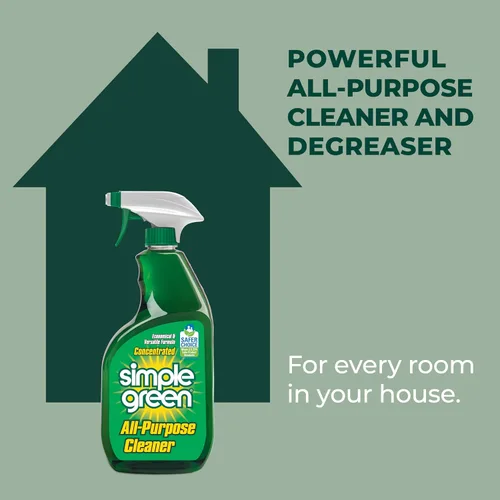 Vista 3 de Simple Green Spray limpiador multiusos y recarga, verde, juego de 3 piezas, original, 1 unidad