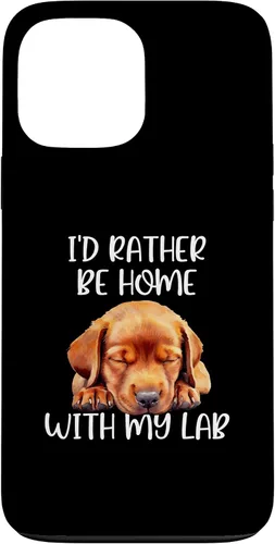 Vista 23 de Funda para iPhone 11 Pro Max Fox Red Lab Mom Dad I'd Rather Be Home Labrador Retriever