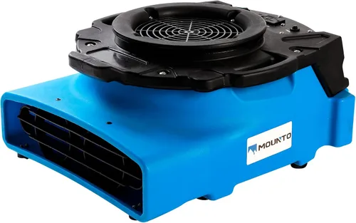 Vista 3 de MOUNTO 1/4hp 1200cfm 2 velocidades de bajo perfil aire mover piso alfombra secador ventilador ventilador para la restauración de daños por agua