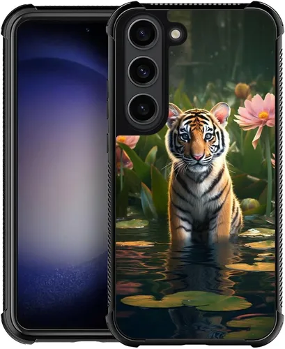 Vista 10 de Funda compatible con Samsung Galaxy S23, diseño de elefantes africanos, diseño increíble a prueba de golpes, antiarañazos, carcasa trasera