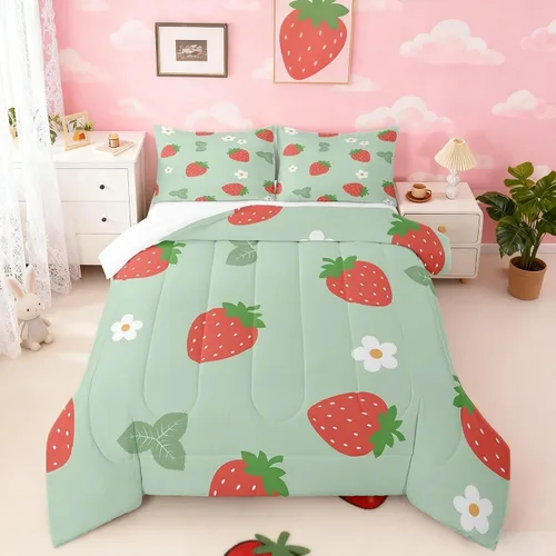 Vista 18 de Juego de edredón estampado de ovejas, juego de ropa de cama vintage de granja para niños, niñas, mujeres, adultos, parejas, ovejas, juego de edredón