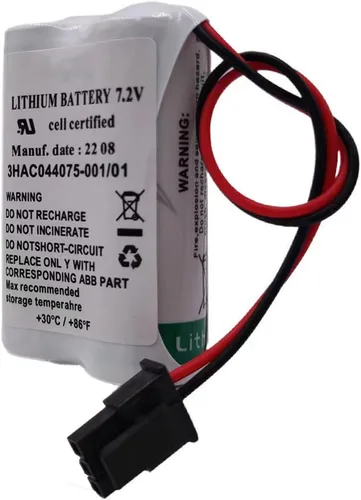 Vista 7 de 3HAC044075-001/01 7.2V SMB Batería para ABB Robot CPU ABBTA521 ABB3HAC16831-1