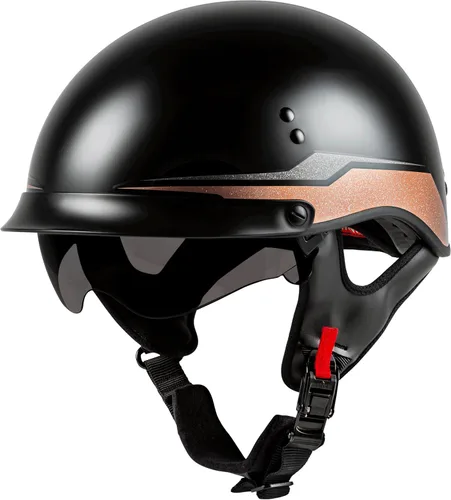 Vista 13 de GMAX Medio casco de retribución HH-65 - Aprobado por FMVSS 218