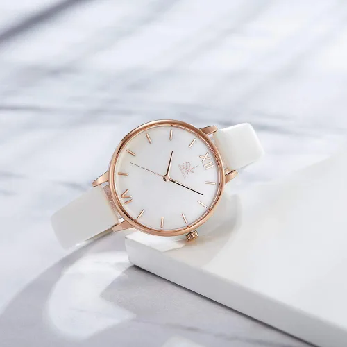 Vista 4 de SHENGKE Creative Simplicity Women Watch Genuine Leather Elegant Women Watches Ladies Business Wristwatch