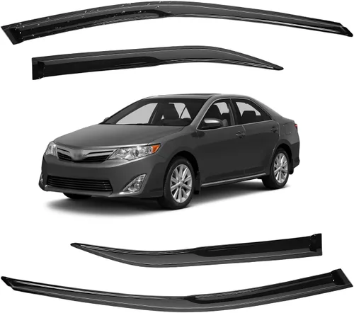 Vista 164 de Viseras para ventanas para Mazda 3 Sedán 4 puertas 2004 2005 2006 2007 2008 2009 estilo JDM Mugen, deflector de viento, protector solar y de lluvia