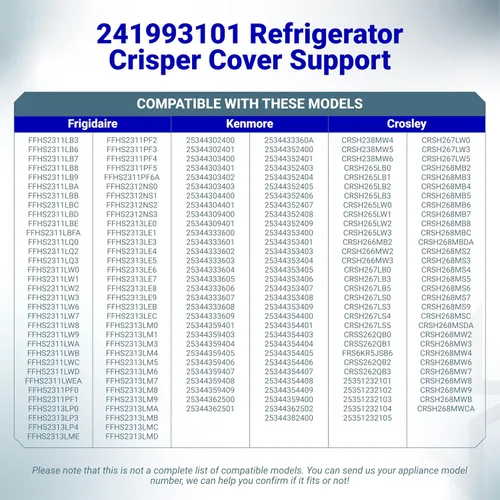 Vista 8 de BlueStars 241993101 Reemplazo de la cubierta para frigorífico para refrigeradores Frigi.daire y Kenmore – Reemplaza AP4427109 1513082 240423701