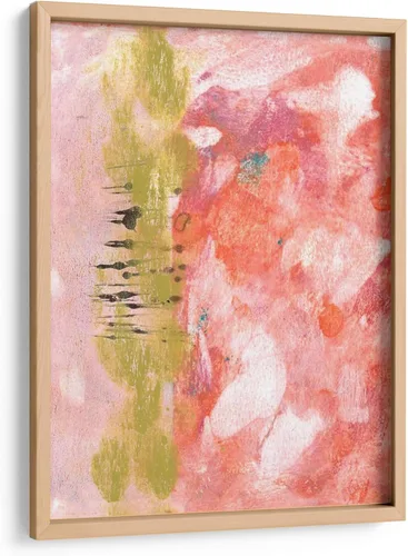 Vista 6 de Canvas Lab Rosy Composition II by Naomi McCavitt 11 x 15 in Fine Art Framed Print, Frame Color: Black, With Mat