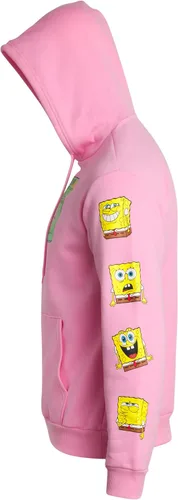 Vista 4 de Nickelodeon Sudadera unisex de forro polar Bob Esponja para hombre y mujer
