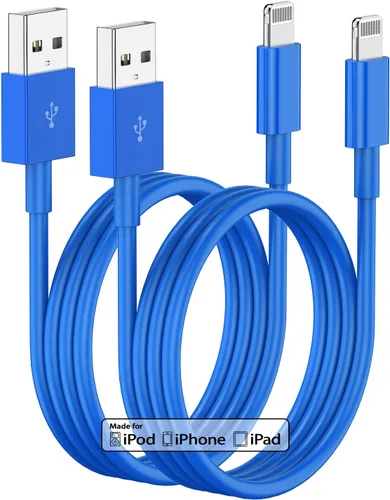 Vista 16 de Cargador de iPhone de 3 pies, cable de carga USB A a Lightning, cable Lightning original de 3 pies a USB, cable de carga de iPhone de 3 pies