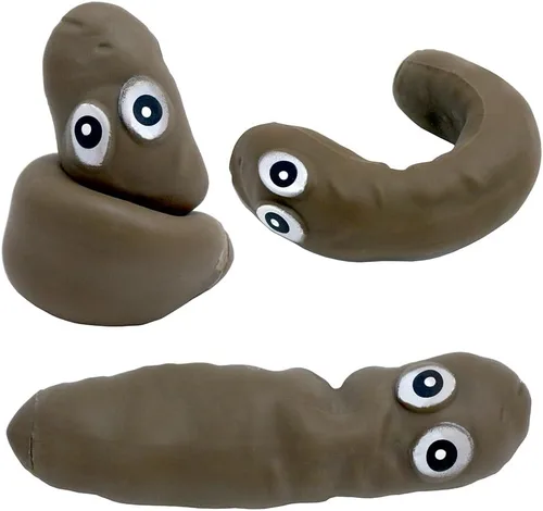 Vista 7 de Paquete de 2 juguetes sensoriales novedosos en forma de caca, juguete elástico para aliviar el estrés, broma de caca para niños y adultos, juguete
