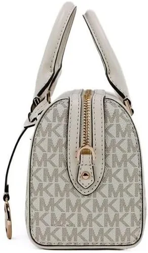 Vista 3 de Michael Kors Bolsa de viaje extra pequeña de piel y lona recubierta