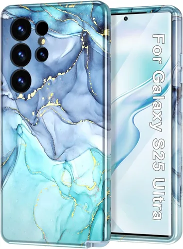 Vista 66 de Btscase para Samsung Galaxy S25, [Probado contra caídas de grado militar] Funda protectora de diseño de patrón de mármol, resistente, delgada