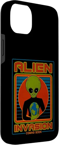 Vista 39 de Funda para iPhone 13 Pro Max Alien Invasion 1984 Tech Noir Distopía