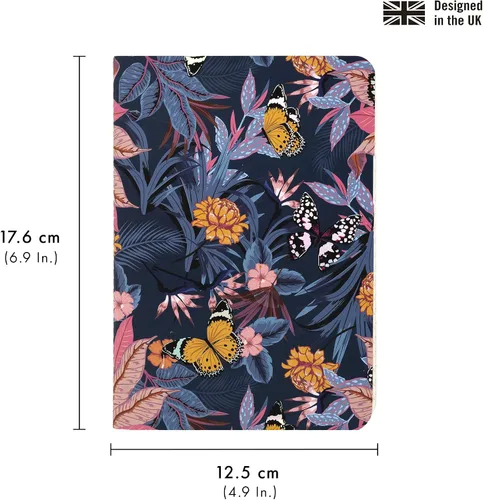 Vista 2 de Pukka Pad Bloom B6 - Libros de ejercicios cosidos, 6.9 x 4.9 pulgadas, paquete de 3 diseños florales surtidos