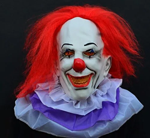 Vista 4 de Acid Tactical Máscara de miedo para Halloween de payaso malvado máscara de látexClásica, payaso de IT