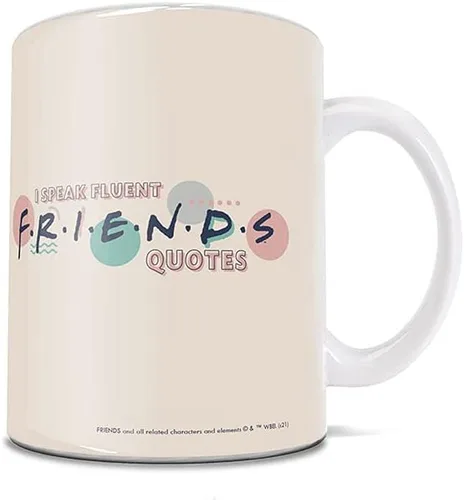 Vista 164 de Trend Setters Friends the Television Show – 25 años – Mercancía oficial – Taza de café o té de cerámica blanca de 11 onzas – perfecta para regalar