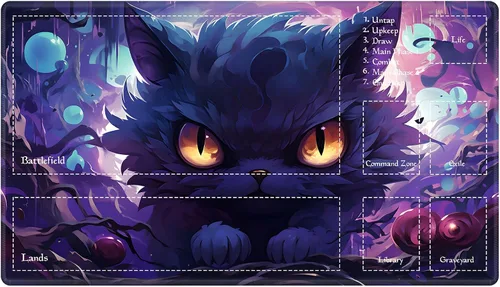 Vista 51 de Alfombra de juego con zonas para juego de cartas MTG, alfombras de juego de mesa, alfombras de juego de mesa de Magic, 61x35.5 cm, alfombra de juego
