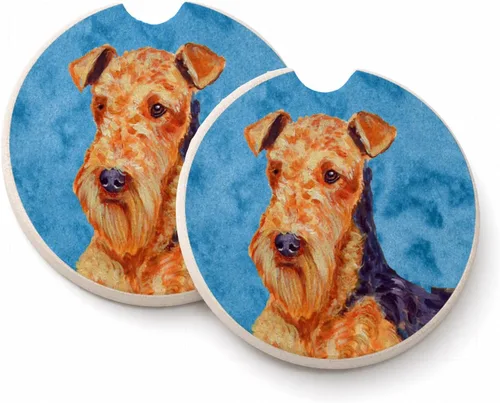 Vista 40 de Caroline's Treasures SS4767-BUCARC - Juego de 2 portavasos para automóvil, diseño de bulldog inglés, absorbentes para automóvil, portavasos