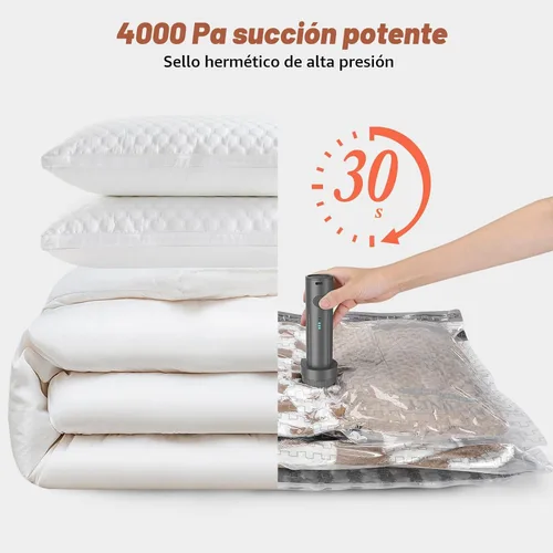 Vista 3 de Bolsas de vacío de viaje con bomba de recarga inalámbrica