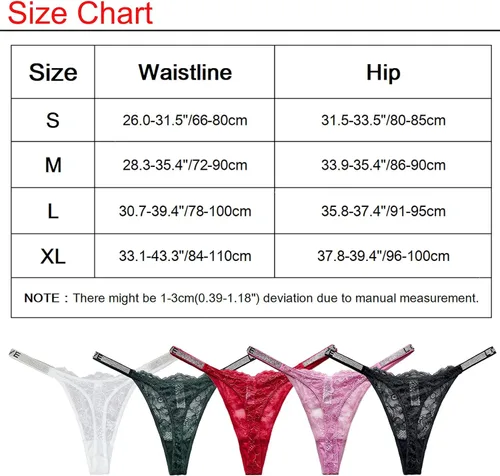 Vista 2 de Bragas de tanga sexys, con diamantes de imitación para mujer, de talle bajo, tanga, floral, encaje en T, ropa interior, paquete de 3