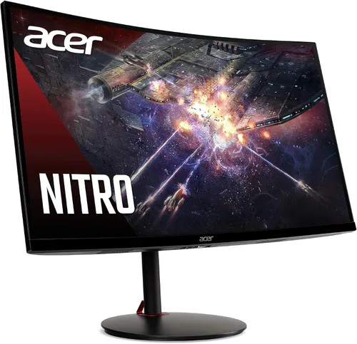 Vista 6 de Acer Nitro XZ270 Xbmiipx 27" 1500R Curvo Full HD (1920 x 1080) VA Zero-Frame Monitor de Gaming con Sync Adaptativo, Frecuencia de Actualización