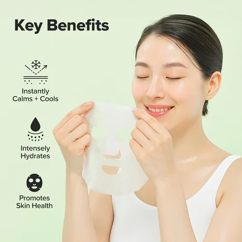 Vista 4 de Beauty of Joseon Mascarilla Calmante de Centella Asiática, Mascarilla Facial en Hoja Hidratante y Calmante Cica para Todo Tipo de Piel, Cuidado
