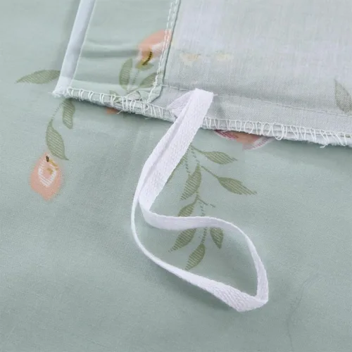 Vista 12 de ABREEZE Juego de funda de edredón tamaño individual con cierre de botón, 100% algodón egipcio, juego de ropa de cama floral de granja, color rosa, 3