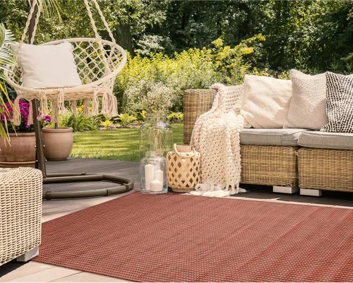 Vista 27 de Liora Manne Carmel - Alfombra tejida de perfil bajo de fácil cuidado para interiores y exteriores, color aguamarina, 6 pies 6 pulgadas x 9 pies 4