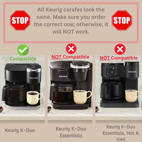 Vista 2 de Jarra de repuesto para cafetera de 12 tazas para Keurig K-Duo