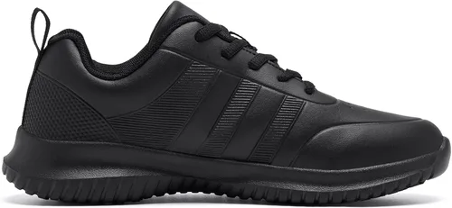 Vista 2 de Zapatos de servicio de alimentos antideslizantes para mujer, zapatos de enfermería, cómodos, ligeros, antideslizantes, zapatos de trabajo