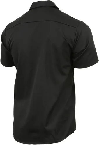 Vista 9 de Milwaukee Leather MDM11669 Camisa de trabajo negra con botones y bolsillos para hombre, camisa de trabajo mecánica clásica con bolsillos, Negro