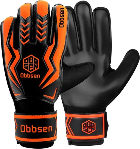 Vista 12 de Guantes de portero de fútbol para niños, jóvenes y adultos, guantes de portero de fútbol de agarre fuerte con protección para los dedos