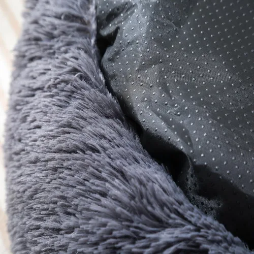 Vista 8 de Camas para gatos de interior, cama redonda para perros pequeños, color gris Gris-oscuro
