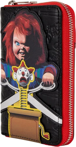 Vista 2 de Loungefly Cartera universal Chucky con cremallera alrededor